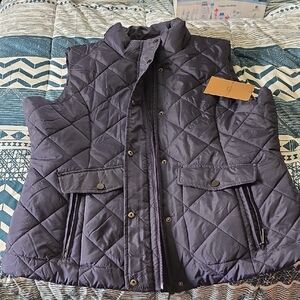Quilted Purpleish Blue (Black Current) Vest